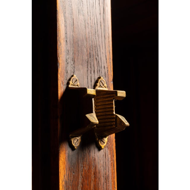 Brown Early 20th Century Oak Ice Box For Sale - Image 8 of 16