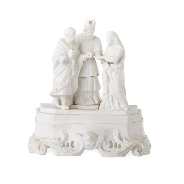 Sculptural Group in Biscuit Porcelain, 19th Century For Sale - Image 6 of 6