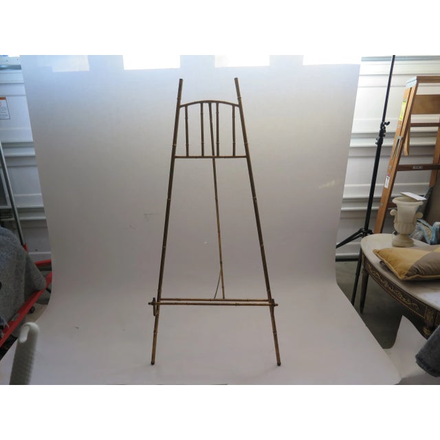Gold Leaf Bamboo Style Easel For Sale In Boise - Image 6 of 6