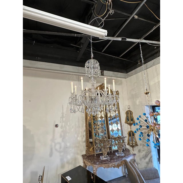 English Waterford Chandelier For Sale - Image 9 of 10
