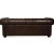 Chesterfield 3-Seater Sofa in Brown Leather For Sale - Image 10 of 12