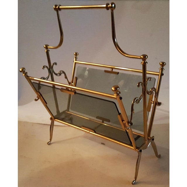 Maison Baguès Vintage Maison Bagues Magazine Rack For Sale - Image 4 of 5