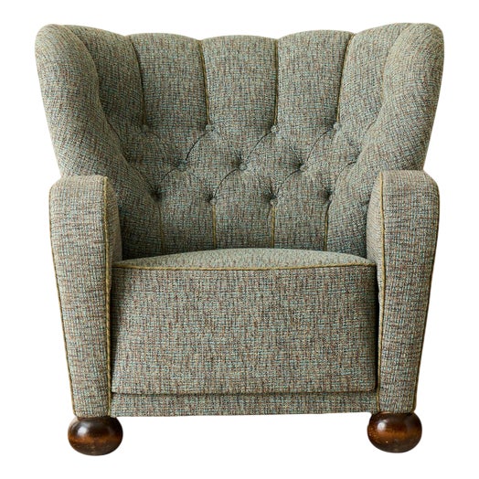 Aulanko Easy Chair attributed to Märta Blomstedt for Häämenlinna, Finland, 1940s For Sale