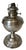 Vintage Nickel-PlatedKerosene Oil Lamp by Bradley & Hubbard For Sale - Image 9 of 12
