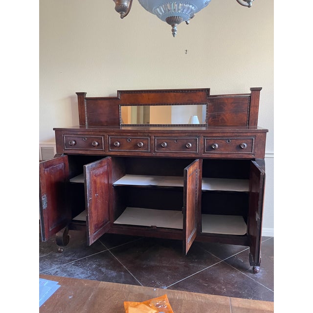 American Empire Style Sideboard (1820's-1840's) For Sale - Image 4 of 6