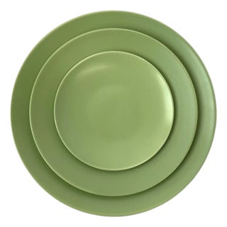 Casa Fina Ceramic Dinnerware - Matcha Salad Plate, Set of 4 For Sale