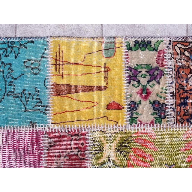 Oushak Vintage Handmade Runner For Sale - Image 10 of 10