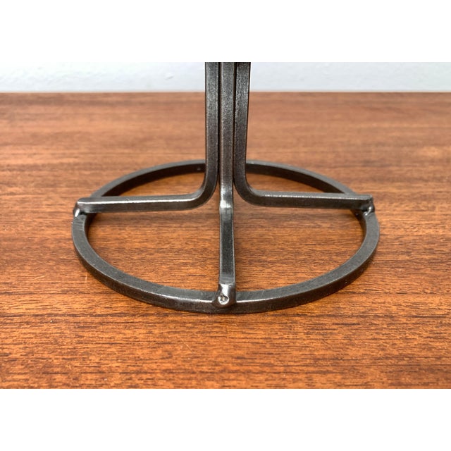 Danish Metal and Glass Candleholder, 1960s For Sale - Image 10 of 18