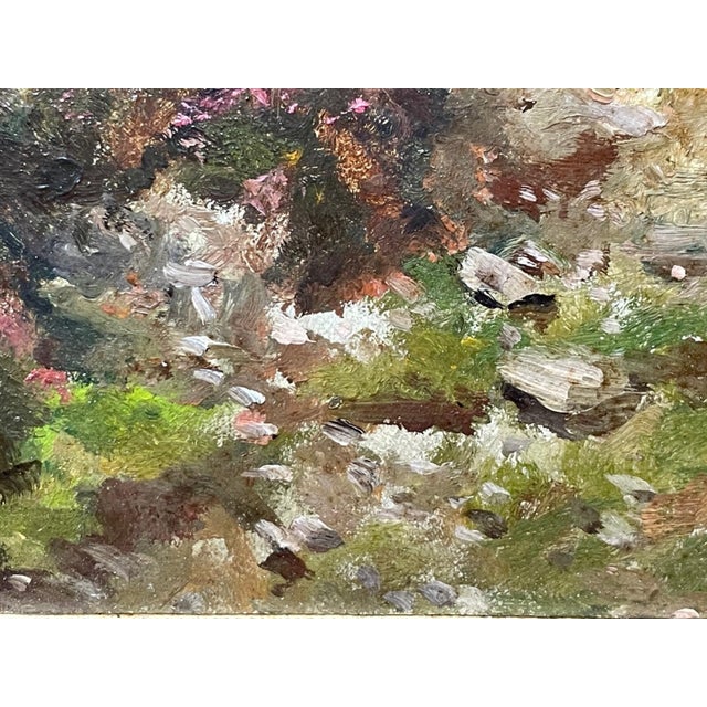 Purple Arthur Wardle Signed Exmoor Moorland Landscape Oil Painting, British Victorian Circa 1900 For Sale - Image 8 of 18