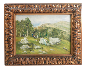 G. Bogliani, Landscape, Oil on Panel