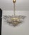 Mid-Century Modern Murano Chandelier Palmette on 2 Levels - Clear/Transparent Murano Glasses For Sale - Image 3 of 6