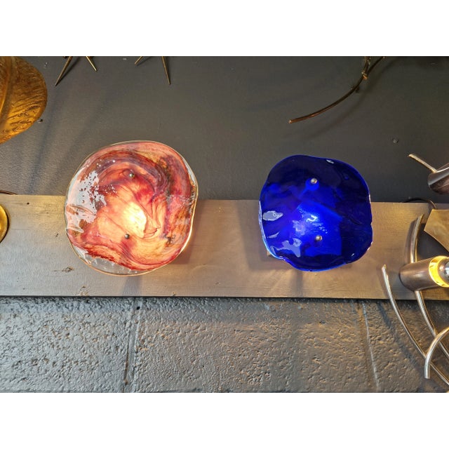 Pink Murano Glass Wall Sconce, 1970s For Sale - Image 8 of 9