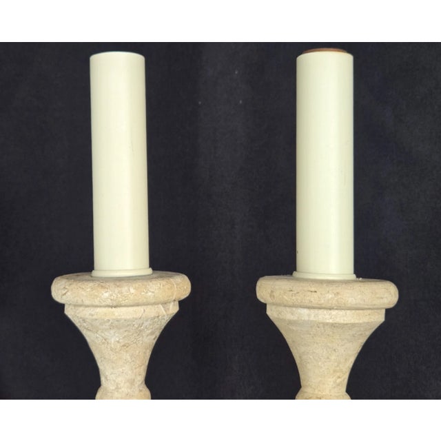 Fine Arts Lamps Brass & Marble Double Wall Sconce Lamps - a Pair For Sale - Image 10 of 18
