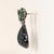 18k Gold 44.25ct Indicolite Tourmaline, Chrome Diopside and Diamond Earrings, A Pair For Sale - Image 4 of 5