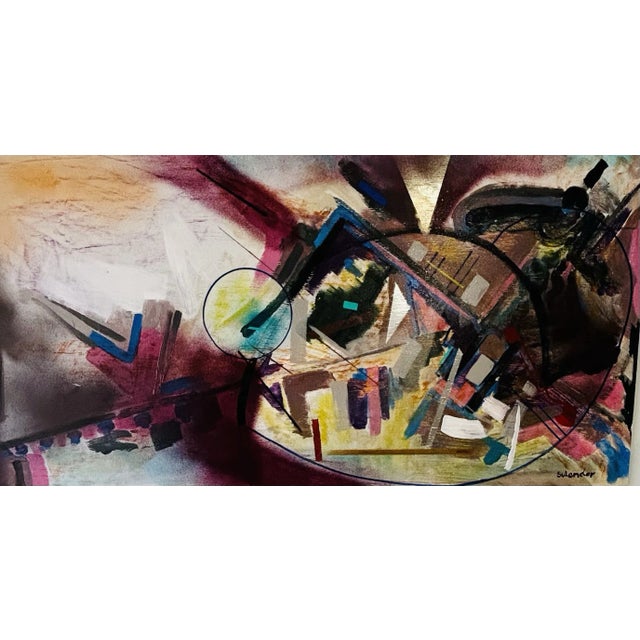 “Lost City” Acrylic Painting by Erik Sulander on Wood For Sale