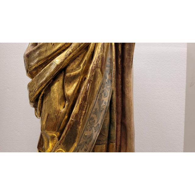 Castilian Artist, Saint John the Evangelist, 1580, Sculpture Carving For Sale - Image 9 of 18