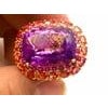 Bochic "Orient" Vintage Orange Sapphire & Amethyst Ring Set 18K Gold & Silver For Sale - Image 16 of 18
