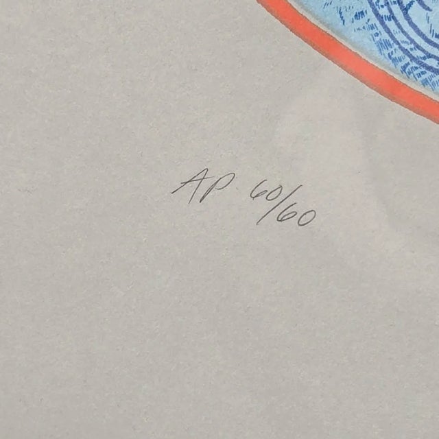 1970s 1970s Erté Signed Serigraph Pair – Yellow Turban Ap 60/60 & Rose Turban 264/300 Framed For Sale - Image 5 of 12