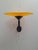 Postmodern Wall Lamps in Red and Yellow Satin Glass with Black Lacquered Metal Structure, Italy, 1980, Set of 2 For Sale - Image 14 of 17