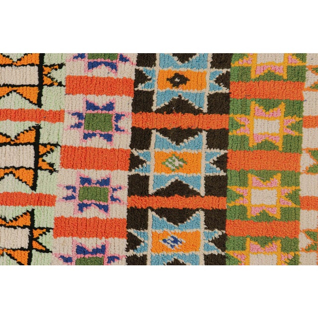 Textile Vintage Moroccan Runner With Polychromatic Geometric Patterns, From Rug & Kilim For Sale - Image 7 of 7