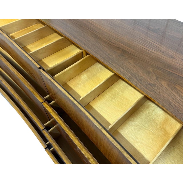 Mid-Century Swedish Modern William Hinn Sculptural Walnut Dresser For Sale - Image 11 of 13