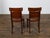 Wood Pair of English Regency Mahogany Hall Chairs with Painted Coat of Arms For Sale - Image 7 of 12