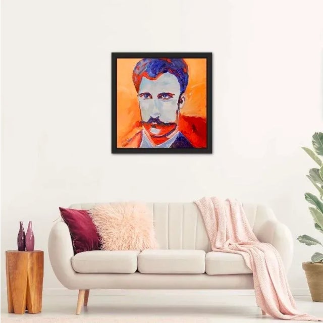 Modern Figurative Portrait in Pop Art Style – Original Oil Painting For Sale - Image 4 of 12