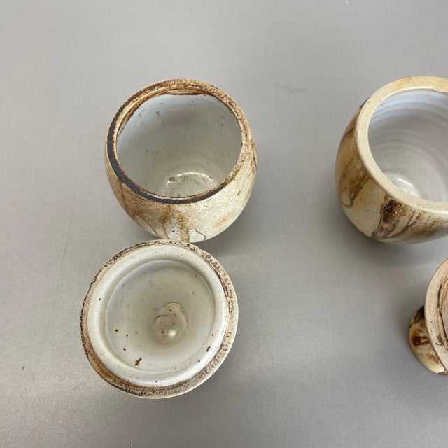 Ceramic Studio Pottery Objects from Gerhard Liebenthron, Germany, 1970s, Set of 2 For Sale - Image 12 of 14
