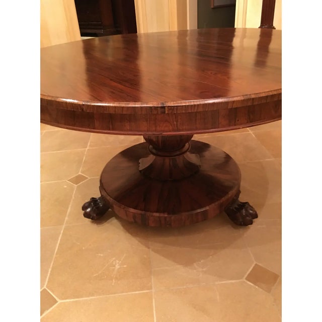 Traditional 1830s Regency Period Rosewood Tilt Table For Sale - Image 3 of 3