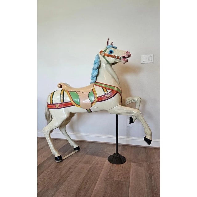 Antique German Carousel Horse by Peter Philip Schneider For Sale - Image 4 of 13