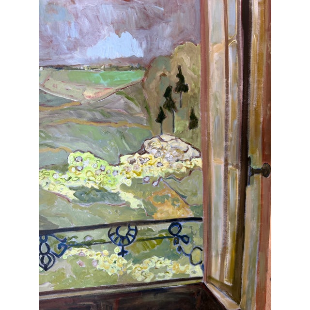 An original acrylic painting on canvas, Terrace View is a contemporary nod to the intimate landscape s and patterned ,...