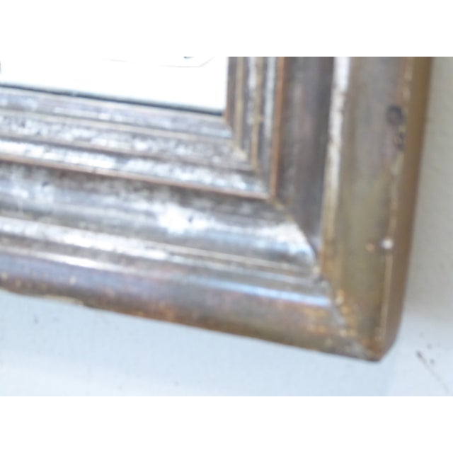 American Antique Dark Toned Silverleaf Mirror For Sale - Image 3 of 4