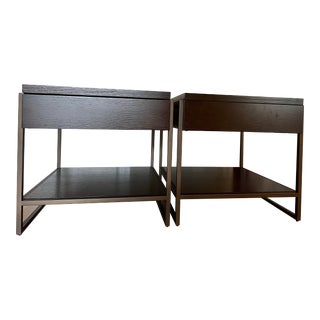 Mitchell Gold + Bob Williams Bassey Drawer End Tables - a Pair For Sale