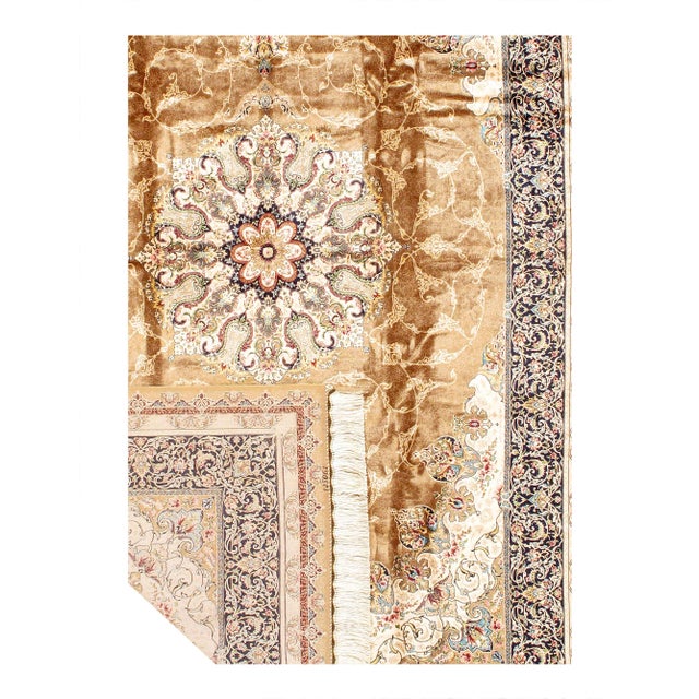 Traditional Pasargad DC Exquisite Design Paris Palace Fine Power Loom v. Silk Rug For Sale - Image 3 of 3