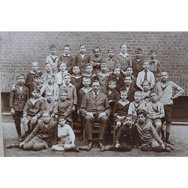 Portraiture Early 20th Century Antique School Boys in Berlin Germany Photograph For Sale - Image 3 of 7