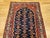 1900 - 1909 Vintage Persian Malayer Runner Rug, Hand-Knotted Wool, Geometric Pattern, 4x9, Navy & Red For Sale - Image 5 of 12