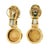 1990s Pair of Bulgari Bvlgari 18k Gold Black Onyx Drop Clip Earrings For Sale In Miami - Image 6 of 14