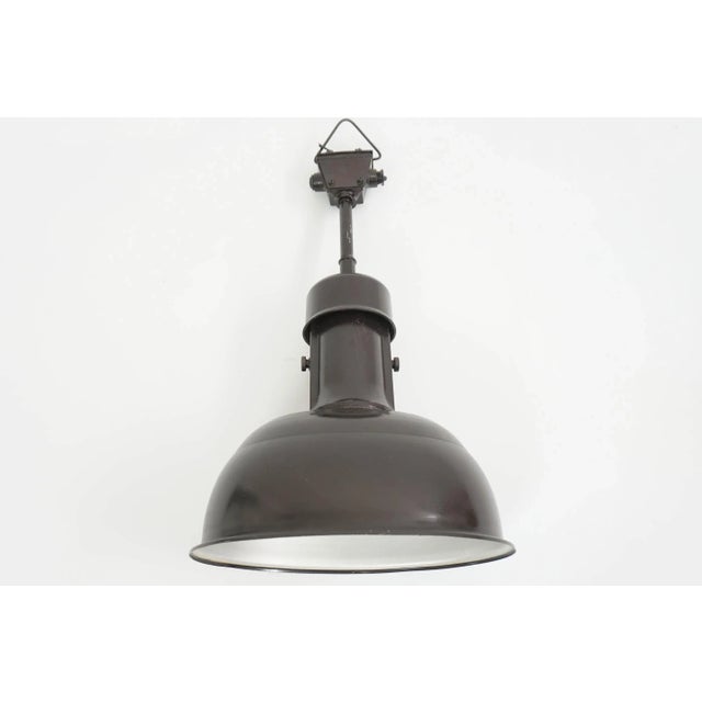 Industrial Metal Ceiling Lamp, 1960s, in Very Good conditions. Designed 1960 to 1969 European Plug (up to 250V).The wiring...