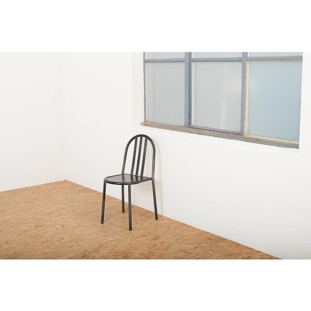 Model No. 222 Chair with Black Lacquered Tubular Steel from Robert Mallet Stevens For Sale - Image 11 of 13