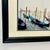 1980s Vintage Italian Coastal Venus Blue Gondola at Dock Framed Photography. For Sale - Image 6 of 13
