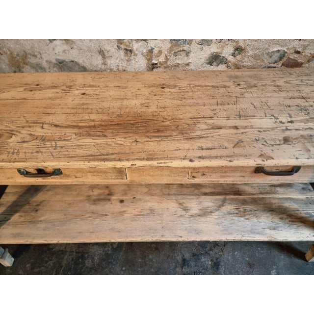 Antique French Drapers Table in Pine, 1890s For Sale - Image 17 of 18