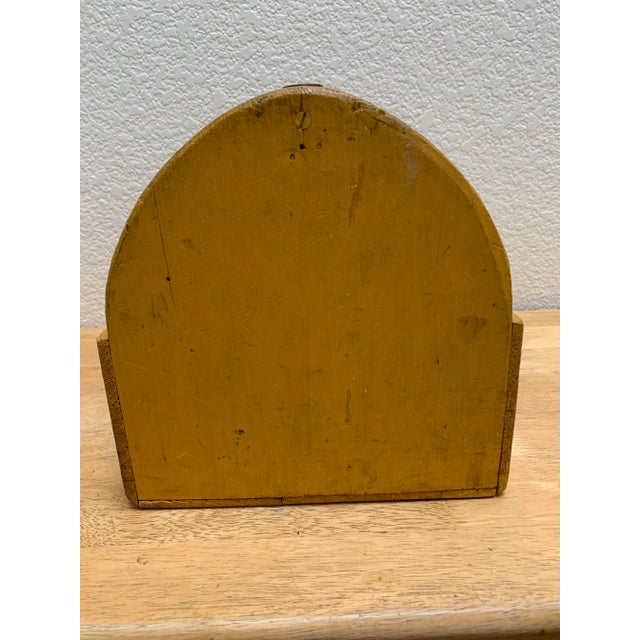 Wood Rustic Vintage Wood Shoe Shine or Tool Box For Sale - Image 7 of 9