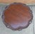 A Georgian Style Mahogany Carved hardwood Galleried Tilt Top Tea Table I'm great vintage condition. Measures 29.5" in...