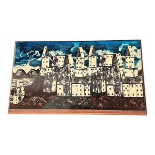 20th Century Poker Card Game Set Box by Fornasetti For Sale