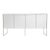 Vintage Mirrored White Laminate & Lucite Credenza For Sale