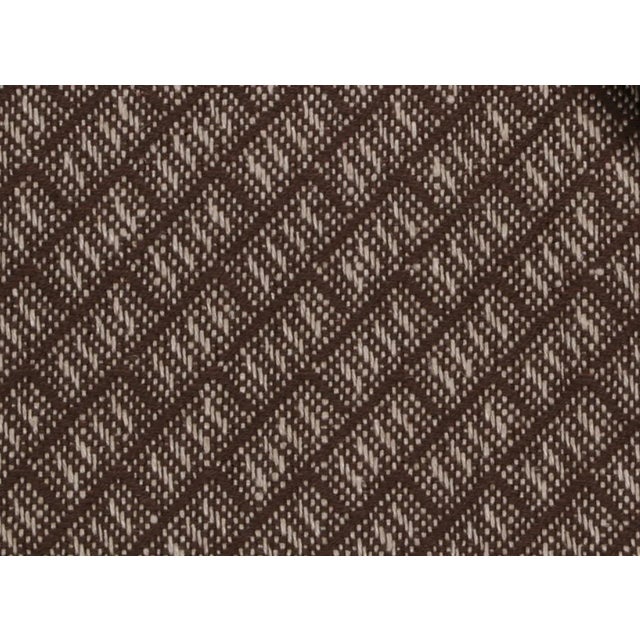 Traditional Trellis Woven Pillow Cover in Brown, 20x20 Pillow For Sale - Image 3 of 3