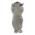Vintage Clear Art Glass Owl Figurine Paperweight For Sale