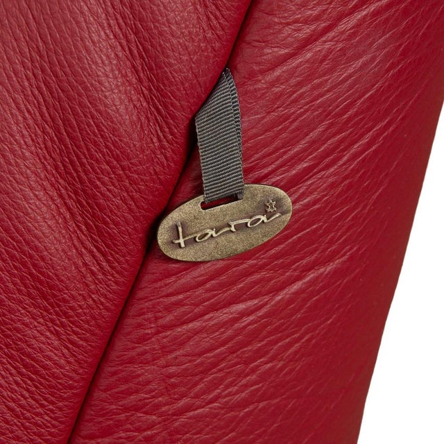 Red Leather Rossini Armchair with Manual Function from Koinor For Sale - Image 11 of 16