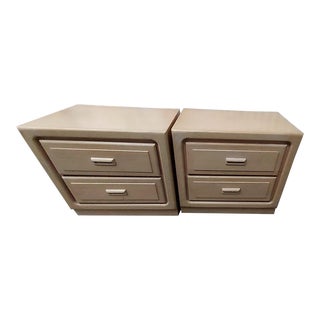 Vintage Mid Century Stanley Nightstands - a Pair For Sale