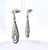 1990s 1990s Pair of Art Deco 18k White Gold Ruby Diamond Drop Earrings, 2" Length For Sale - Image 5 of 12